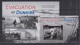 Liberia - 2015 - WWII Evacuation Of Dunkirk - YV 5464/67 + Bf 678 - WW2