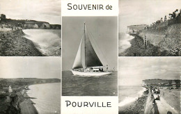 76* POURVILLE  « souvenir »  Multi Vues  (CPSM Format 9x14cm)     RL38.1077 - Autres & Non Classés