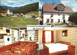 71932117 Sankt Oswald-Moederbrugg Pension Lentschenbergerhof Gastraum Ortsansich - Autres & Non Classés