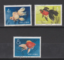 CHINE ,poissons,   N°1292+1293+1296 ,  Cote 30 € ( SN24/17/53) - Used Stamps