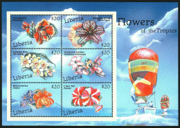 Liberia - 2001 - Flowers Of The Tropics - Yv 3395/00 - Autres & Non Classés
