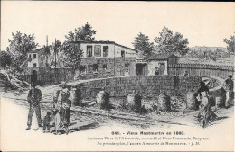 VIEUX MONTMARTRE En 1860 - Ancienne Place De L'Abreuvoir - Autres & Non Classés