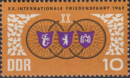 1967 DDR ** Mi:DD 1278, Sn:DD 921, Yt:DD 975, Friedens-Radfahrt - Ungebraucht