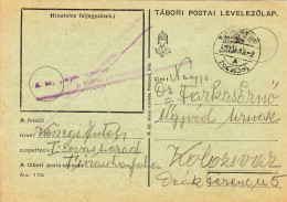 1941 CENSORED CARD TO KOLOSZVAR CLUJ - Covers & Documents