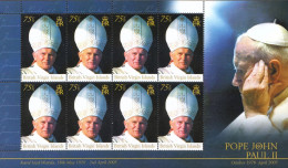 British Virgin Islands MNH Minisheet - Popes