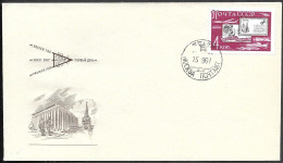 Soviet Space Motifs FDC Cover 1961. Letter Week. Kniga Issue - UdSSR