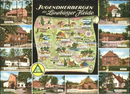 71931147 Lueneburger Heide Jugendherbergen Landkarte Lueneburger Heide - Walsrode