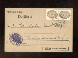 "DEUTSCHES REICH" 1933, Dienstmarke Mi. 114 MeF Auf Vordruck-Postkarte Ex Amtsgericht Loebau (R2150) - Dienstmarken