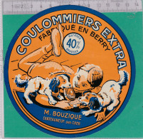 C1418 FROMAGE COULOMMIERS BOUZIQUE CHATEAU SUR LOIRE CHER CHIEN - Cheese