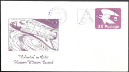 US Space Cover 1981. Columbia STS-1 In Orbit. Houston ##03 - United States