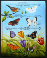 Lesotho - 2001 - Birds, Butterflies - Yv 1678A/H - Farfalle