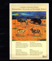 Lesotho - 2000 - Mammals - Yv 1625/28 - Sonstige & Ohne Zuordnung