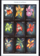 Lesotho - 1999 - Flowers: Orchids - Yv 1530/38 - Orchidées