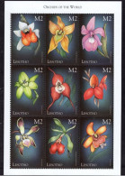 Lesotho - 1999 - Flowers: Orchids - Yv 1530/38 - Orchideen