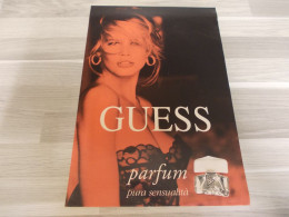 Reclame Advertentie Uit Oud Tijdschrift 1992 - Guess Parfum - Advertising