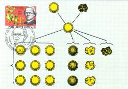 VATICAN, Uncirculated Maximum Card, « Gregorio Johann Mendel », « Biology », 1984 - Geneeskunde