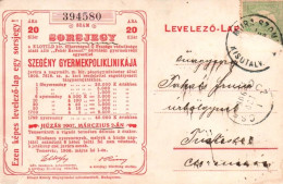 Sorsjegy, Check Both Scans! Spanyik Liliomok Kozt, Temesvar, 1907, Szegeny, Muraszombat Stamp, Divald Karoly - Hongrie