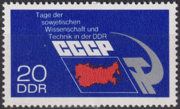 1973 DDR ** Mi:DD 1888, Sn:DD 1495, Yt:DD 1575, Tag Der Sowjetischen Wissenschaft U. Technik UDSSR - Ongebruikt