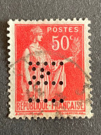 FRANCE I N° 283 IM 6 Indice 4 Perforé Perforés Perfins Perfin Superbe !! - Other & Unclassified