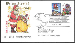 USA Christmas FDC Cover 1997. North Pole Station AK. Santa Claus - Cartas & Documentos