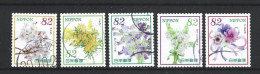 Japan 2017 Flowers Y.T. 8038/8042 (0) - Gebruikt