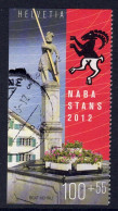 Suisse // 2012  // Naba Stans, Découpé Oblitéré Du Bloc-feuillet , Fontaine Du Village No.99 - Used Stamps