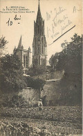 60 - Senlis - La Flèche De La Cathédrale - Vue Prise Du Vieux Château Henri IV - Animée - CPA - Voir Scans Recto-Verso - Senlis