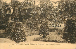 59 - Flers Le Sart - Maison Charvet - Un Coin Du Parc - Animée - CPA - Voir Scans Recto-Verso - Otros & Sin Clasificación