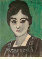 Art - Peinture - Henri Matisse - Tète De Lorette Fond Vert Paris 1916 - Musée Henri Matisse Nice-Cimiez - CPM - Carte Ne - Malerei & Gemälde