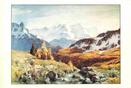 Art - Peinture - L'automne à Doran Et Le Mont Blanc - Collection Ville De Sallanches - CPM - Carte Neuve - Voir Scans Re - Malerei & Gemälde