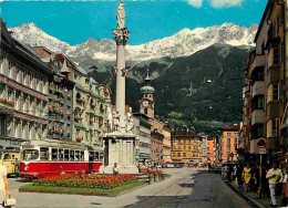 Trains - Tramways - Autriche - Innsbruck - Maria-Theresien Strasse Mit Nordkette - CPM - Voir Scans Recto-Verso - Tramways