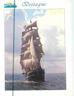 Bateaux - Voiliers - Bretagne - Le Belem Sous Voile - CPM - Voir Scans Recto-Verso - Sailing Vessels