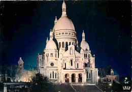 75 - Paris - Basilique Du Sacré-Coeur De Montmartre - Vue De Nuit - Carte Neuve - CPM - Voir Scans Recto-Verso - Sacré Coeur