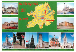 59 - Nord - Métropole Du Nord - Multivues - Carte Géographique - Carte Neuve - CPM - Voir Scans Recto-Verso - Other & Unclassified