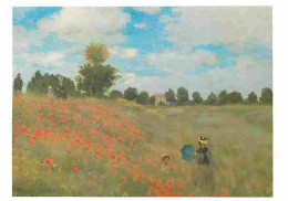 Art - Peinture - Claude Monet - Les Coquelicots - Fleurs - CPM - Voir Scans Recto-Verso - Peintures & Tableaux