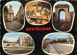 26 - Montélimar - Multivues - Nougat - Borne Kilométrique Nationale 7 - Carte Dentelée - CPSM Grand Format - Voir Scans  - Montelimar