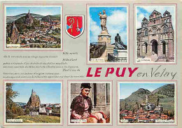 43 - Le Puy En Velay - Multivues - Folklore - Blasons - Flamme Postale - CPM - Voir Scans Recto-Verso - Le Puy En Velay