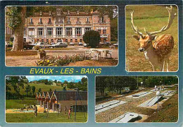 23 - Evaux Les Bains - Multivues - Automobiles - Daim - Mini Golf - Flamme Postale - CPM - Voir Scans Recto-Verso - Evaux Les Bains
