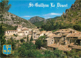 34 - Saint Guilhem Le Désert - Vue Générale - Blasons - CPM - Voir Scans Recto-Verso - Autres & Non Classés