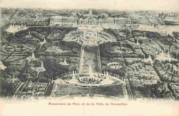 78 - Versailles - Panorama Du Parc Et De La Ville De Versailles - Vue Aérienne - CPA - Voir Scans Recto-Verso - Versailles