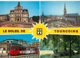 59 - Tourcoing - Multivues - Trains - TER - CPM - Voir Scans Recto-Verso - Tourcoing