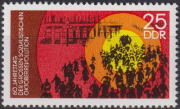 1977 DDR ** Mi:DD 2260, Sn:DD 1849, Yt:DD 1932, 60. Jahrestag Der Sozialistischen Oktoberrevoltion - Unused Stamps