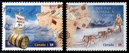 Canada (Scott No.2468-69 - Mode Dde Distribution Du Courrier / Methods Of Mail Delivery) (o) - Used Stamps