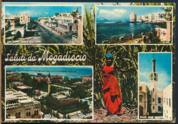 °°° 31175 - SOMALIA - SALUTI DA MOGADISCIO - With Stamps °°° - Somalië