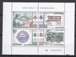 SPANIEN  Block 24, Postfrisch **, Post- Und Fernmeldemuseum, Madrid 1981 - Blocks & Sheetlets & Panes