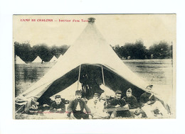 CAMP DE CHALONS - Intérieur D'une Tente - Manoeuvres