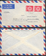 Israel Ramat Gan Cover Mailed To Germany 1950s - Cartas & Documentos