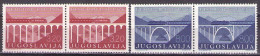 Yugoslavia 1976 - Inauguration Of Belgrade-Bar, Railway - Mi 1638-1639 - MNH**VF - Nuevos