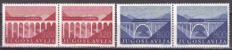 Yugoslavia 1976 - Inauguration Of Belgrade-Bar, Railway - Mi 1638-1639 - MNH**VF - Unused Stamps