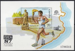 SPANIEN  Block 31, Postfrisch **, Nationale Briefmarkenausstellung EXFILNA ’87, Gerona, 1987 - Blocchi & Foglietti